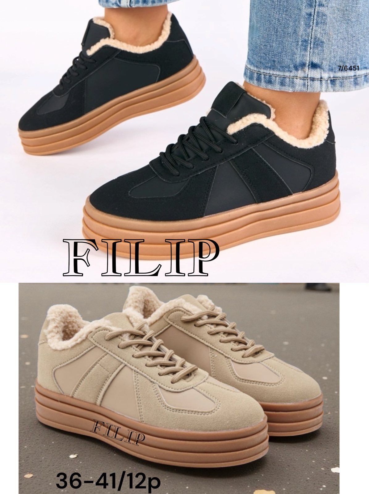 Buty Sneakersy DAMSKIE (36-41_12par) 5953634
