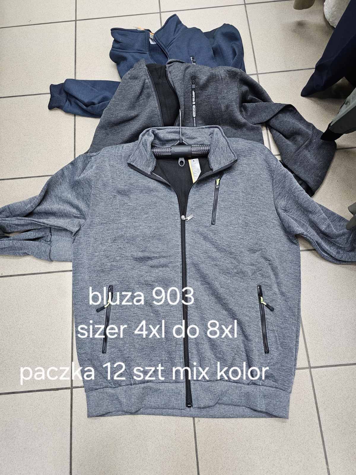 Bluzy MĘSKA_size 4-8xl_ paczka 12 szt_mixkolor 5953667