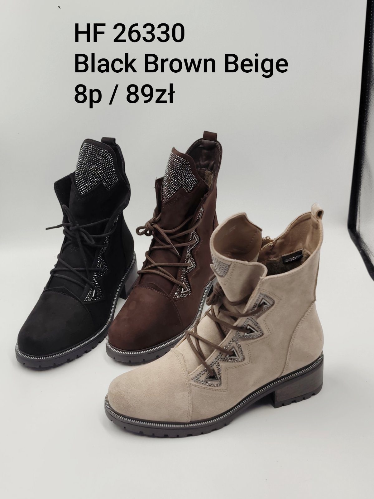 Buty Botki DAMSKIE (36-41_8par) 9110049