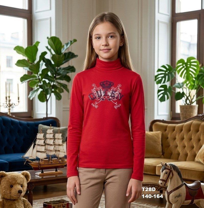 Bluzki DZIECIĘCA_size 140-164_ paczka 12 szt_mixkolor 7401239