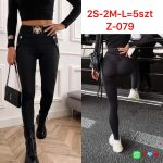 Legginsy/ Getry Damskie _size s-l_paczka 5szt_1 kolor 1949273