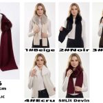 Szaliki Damskie_ paczka 12 szt _mix kolor 8618576