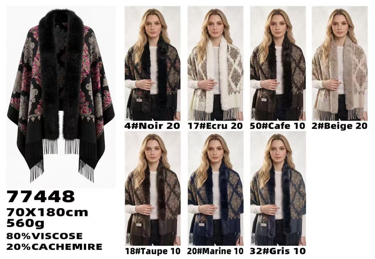 Szaliki Damskie_ paczka 12 szt _mix kolor 8618578