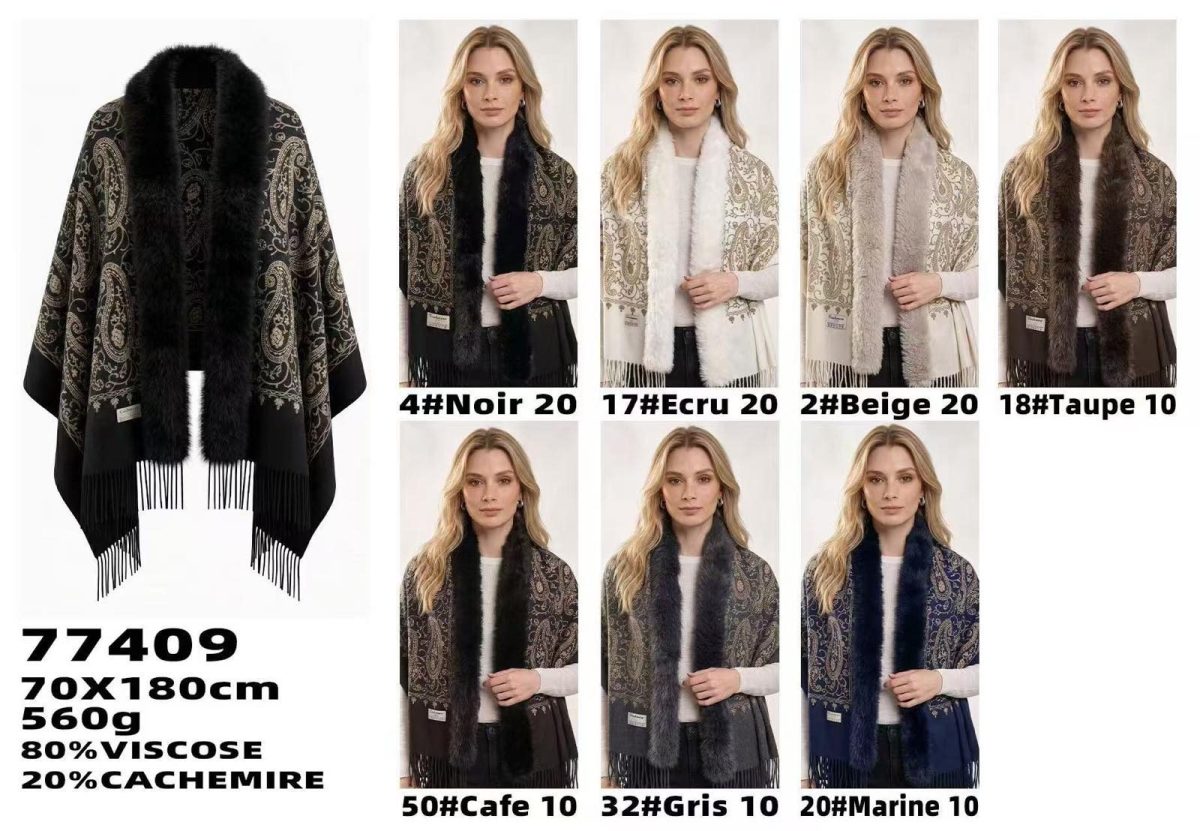 Szaliki Damskie_ paczka 12 szt _mix kolor 8618579