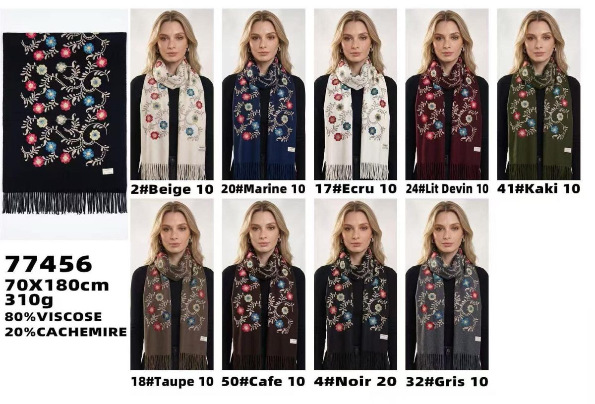 Szaliki Damskie_ paczka 12 szt _mix kolor 8618582