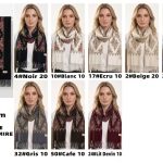 Szaliki Damskie_ paczka 12 szt _mix kolor 8618585