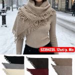 Szaliki Damskie_ paczka 12 szt _mix kolor 8618606