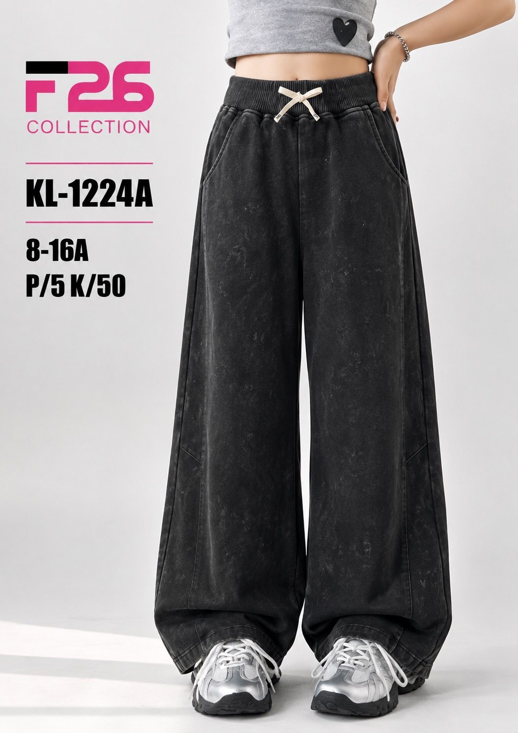 Spodnie jeansy DZIECIĘCA size 8-16 lat_ paczka 5szt _1 kolor 8618733