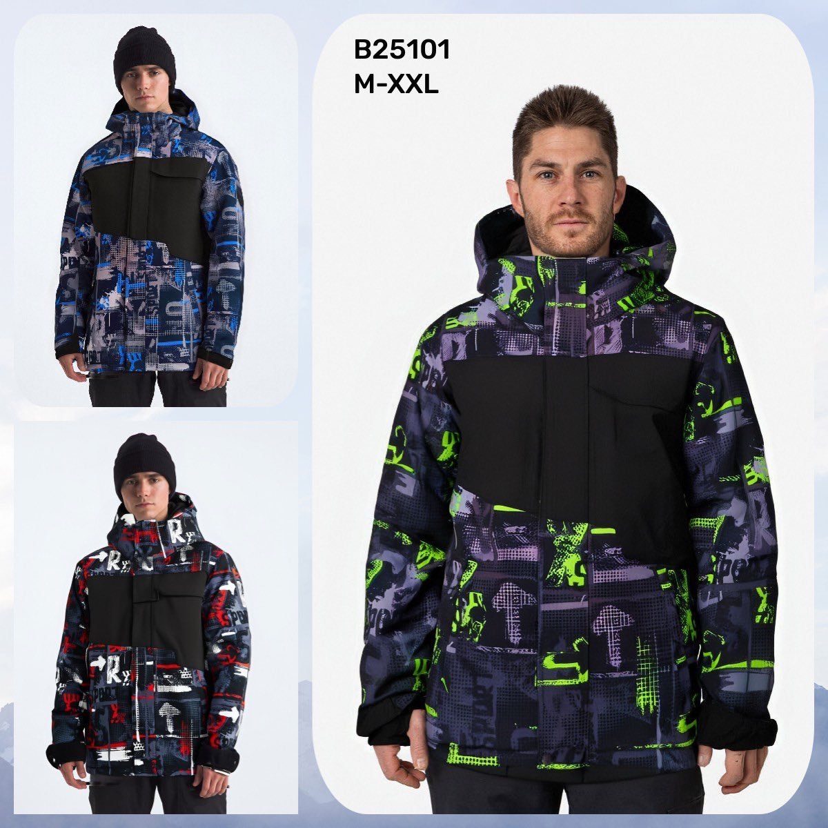 Kurtki MĘSKA_size m-2xl_ paczka 12 szt_mixkolor 8618735
