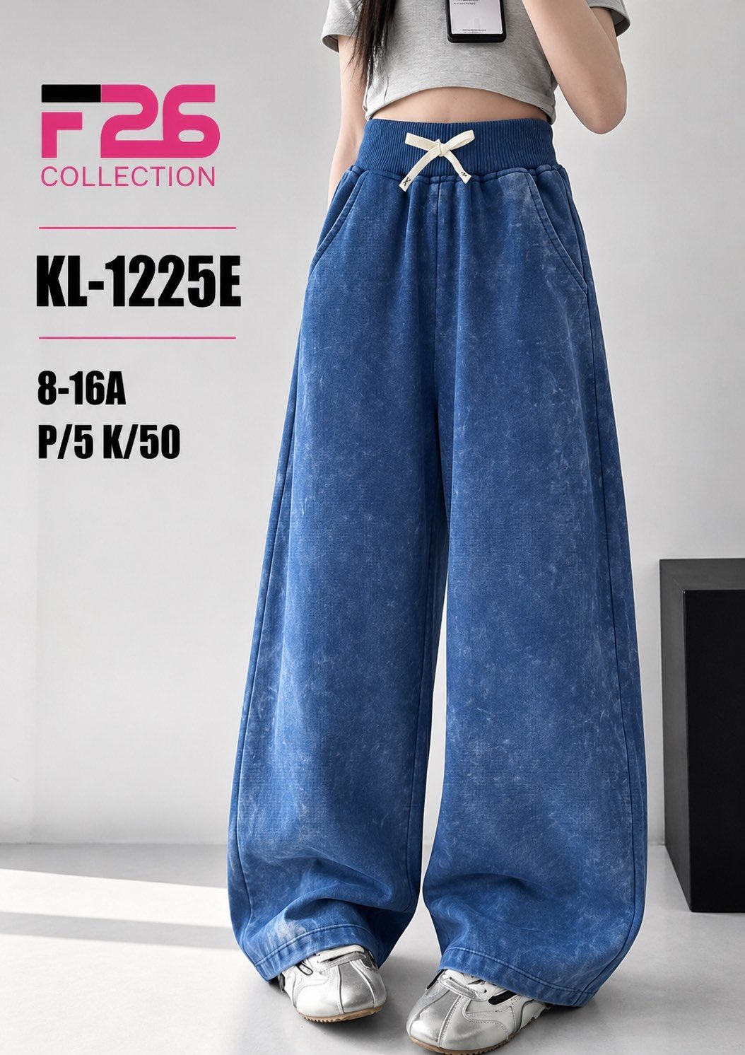 Spodnie jeansy DZIECIĘCA size 8-16 lat_ paczka 5szt _1 kolor 8618691