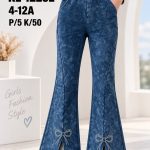 Spodnie jeansy DZIECIĘCA size 4-12 lat_ paczka 5szt _1 kolor 8618702
