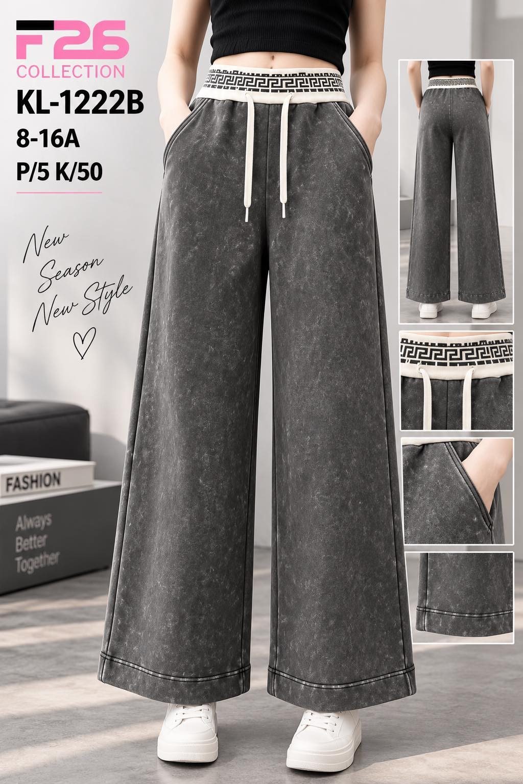Spodnie jeansy DZIECIĘCA size 8-16 lat_ paczka 5szt _1 kolor 8618708