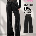 Spodnie jeansy DZIECIĘCA size 8-16 lat_ paczka 5szt _1 kolor 9113749