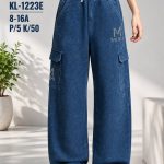 Spodnie jeansy DZIECIĘCA size 8-16 lat_ paczka 5szt _1 kolor 9113750