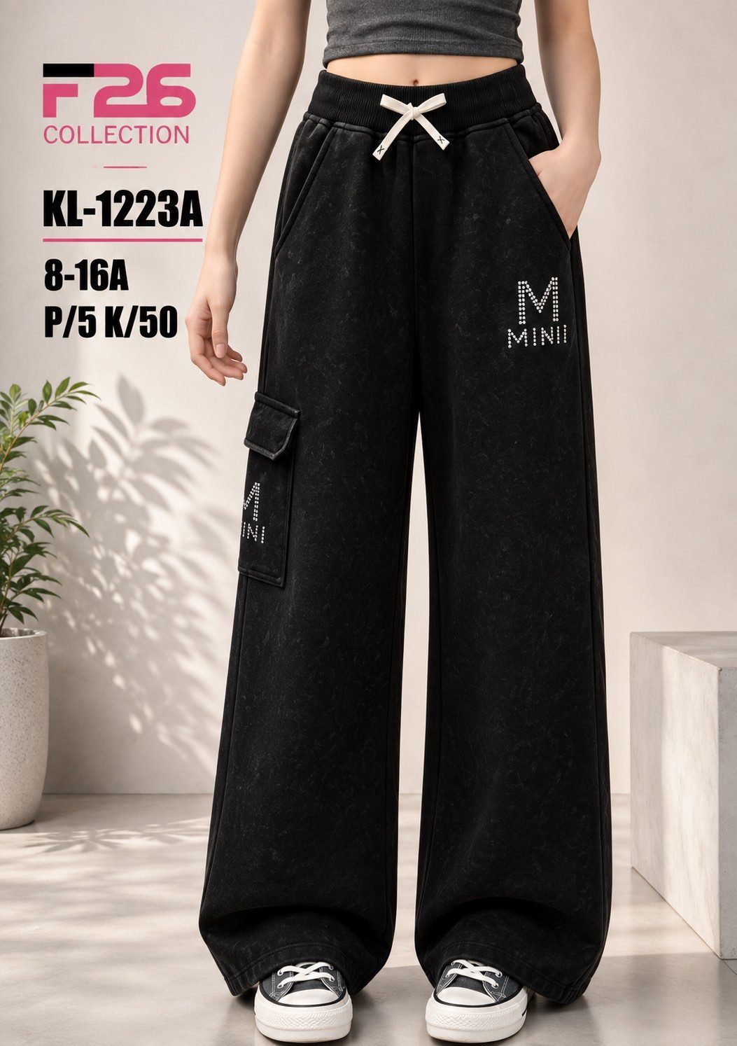 Spodnie jeansy DZIECIĘCA size 8-16 lat_ paczka 5szt _1 kolor 9113753