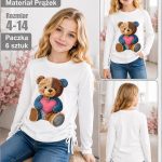 Bluzka DZIECIĘCA size 4-14 lat_ paczka 6szt _1 kolor 2484384