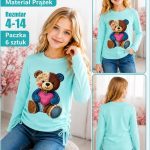 Bluzka DZIECIĘCA size 4-14 lat_ paczka 6szt _1 kolor 2484385