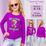 Bluzka DZIECIĘCA size 4-14 lat_ paczka 6szt _1 kolor 2484378