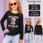 Bluzka DZIECIĘCA size 4-14 lat_ paczka 6szt _1 kolor 2484379