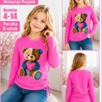 Bluzka DZIECIĘCA size 4-14 lat_ paczka 6szt _1 kolor 2484381
