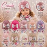 Komplety Czapki DZIECIĘCA numer 48-50_ paczka 12szt _mix kolor 8234550
