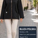 Bluzy Damskie Polskie_ size l-4xl_ paczka 5szt 1 kolor 1684217