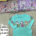 Bluzy DZIECIĘCA size 92-110_ paczka 4szt _1 kolor 7412707