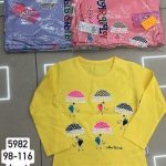 Bluzy DZIECIĘCA size 98-116_ paczka 4szt _1 kolor 7412719