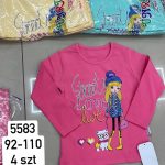 Bluzy DZIECIĘCA size 92-110_ paczka 4szt _1 kolor 3151233