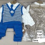Komplety DZIECIĘCA size 3-12 m_ paczka 4szt _1 kolor 3151245