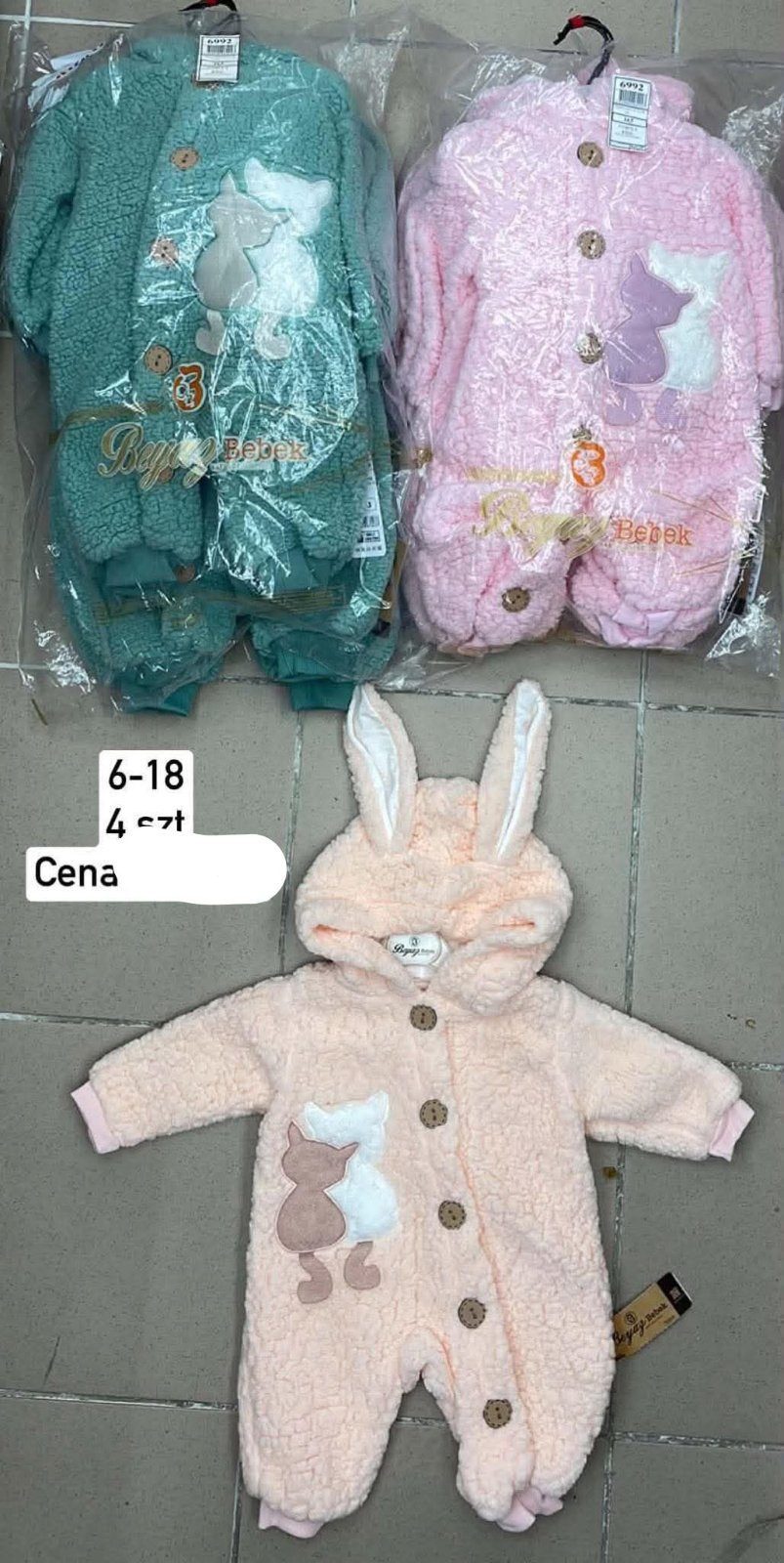 Body DZIECIĘCA size 6-18m_ paczka 4szt _1 kolor 3151457