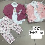 Komplety DZIECIĘCA size 3-9 m_ paczka 6szt _1 kolor 3151476