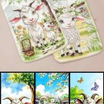 Ścierki z mikrofibra  “”świętowanie ”” Rozmiar : 40/60cm_Paczka : 20szt / mix wżoru 3151480
