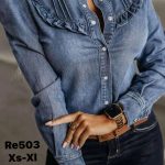 Koszule Jeansowe Damskie _size XS-XL_ paczka 10szt_ 3151492