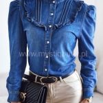 Koszule  Jeansowe Damskie _size L-4XL_ paczka 10szt_ 3151493