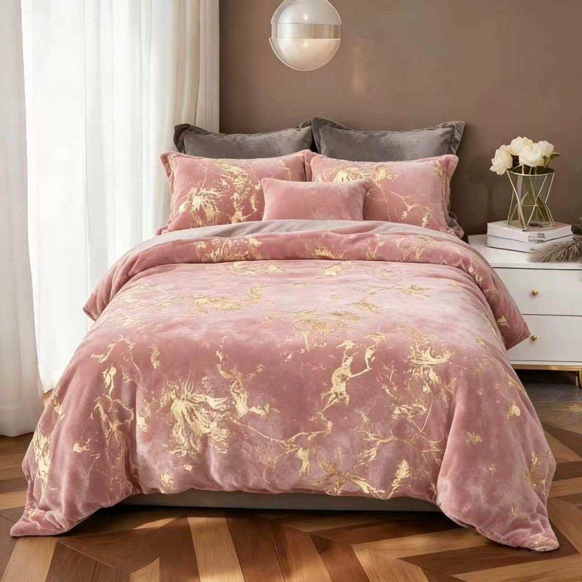 Komplet pościeli w MIŚ z marmurkowym wzorem 3 Częściowy Rozmiar : 200/220cm 3151729