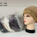 Czapki Damskie_ paczka 12szt _mix kolor 1516645