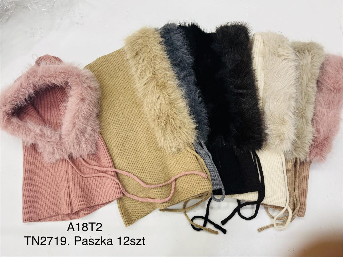 Czapki Damskie_ paczka 12szt _mix kolor 5196585