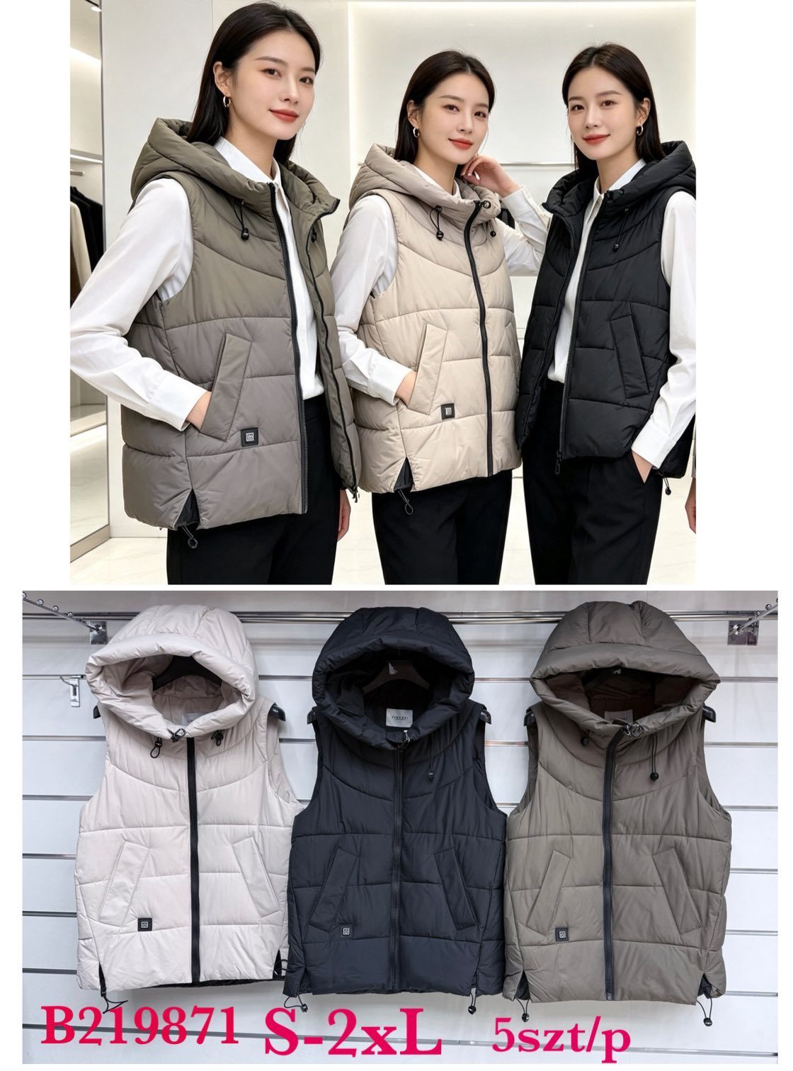 Kamizelki Damskie_ size s-2xl_ paczka 5szt_1 kolor 9886554