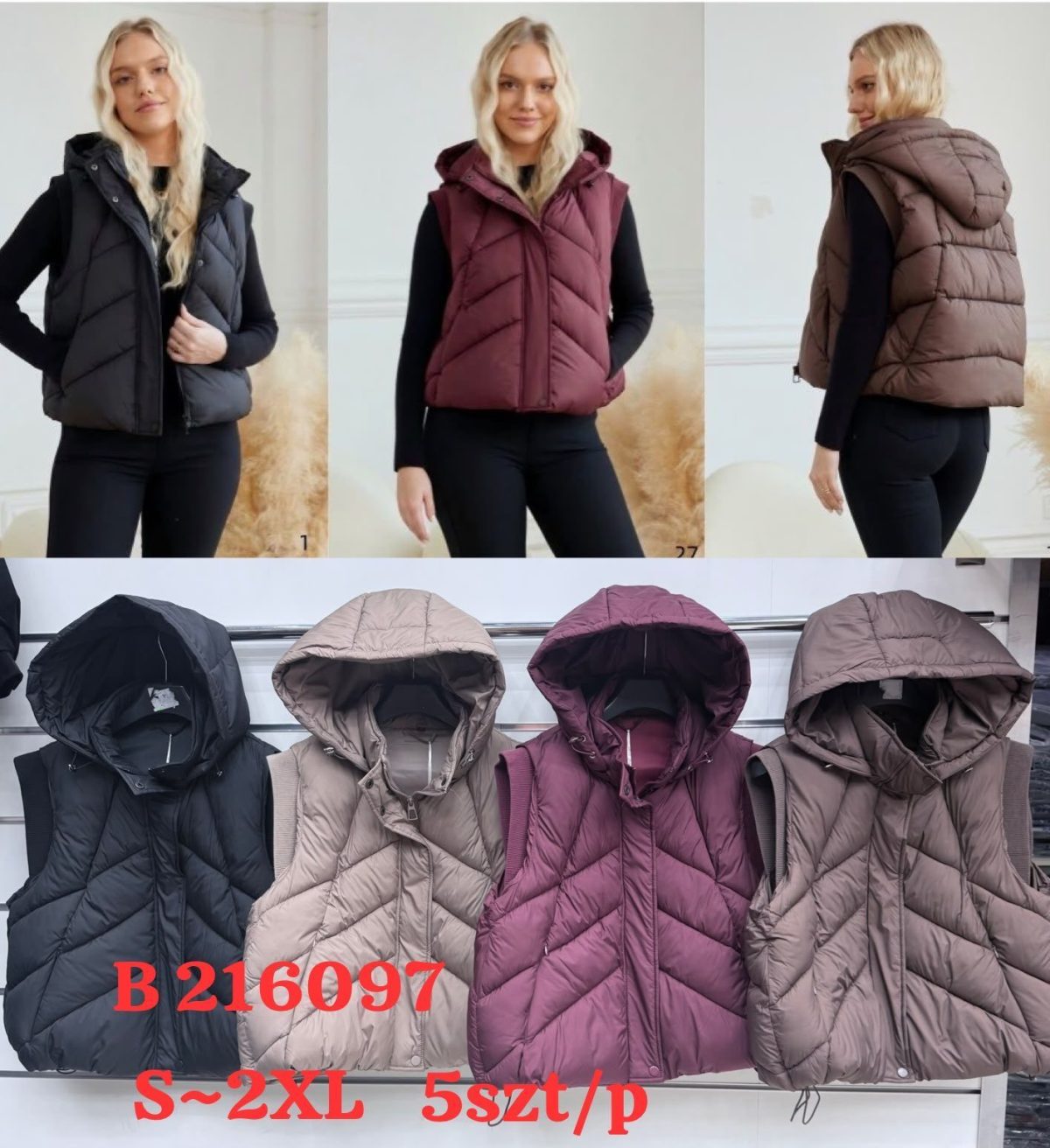 Kamizelki Damskie_ size s-2xl_ paczka 5szt_1 kolor 1384984