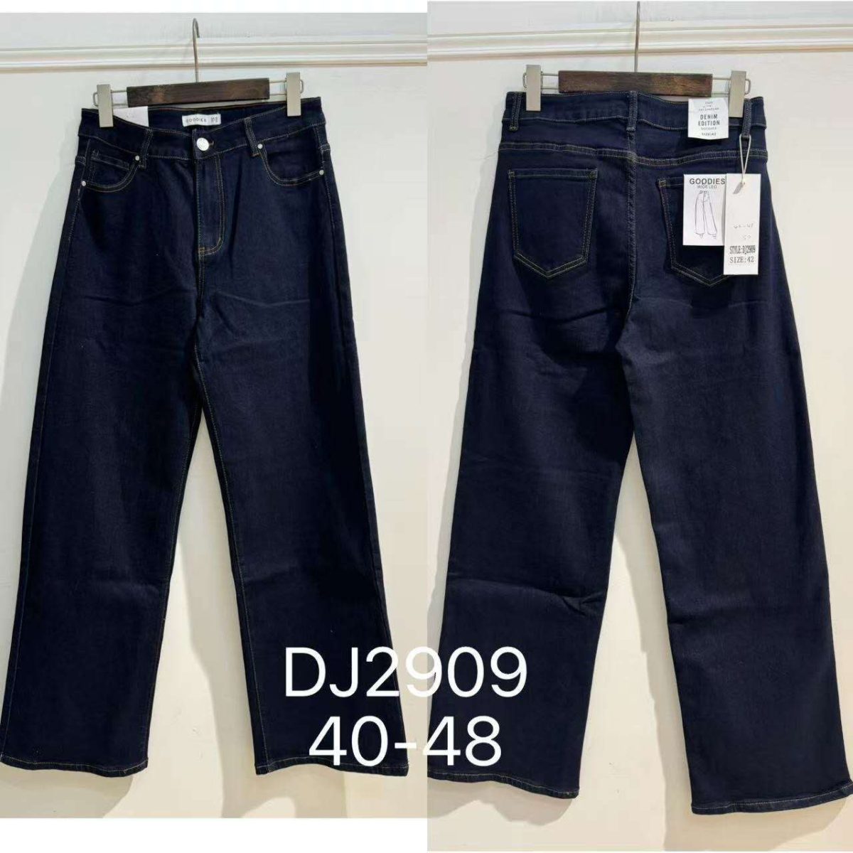 Jeansy Damskie _size 40-48_ paczka 10szt_ 1385046