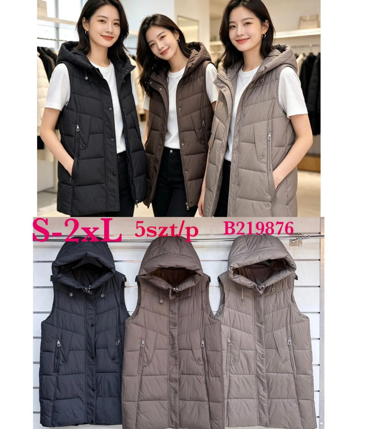 Kamizelki Damskie_ size s-2xl_ paczka 5szt_1 kolor 7105212