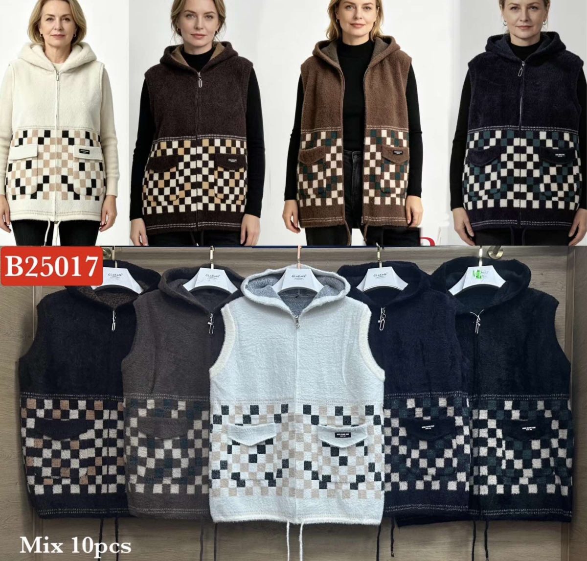Kamizelki Damskie wloskie_size uni _paczka 10szt_mix kolor 4177213