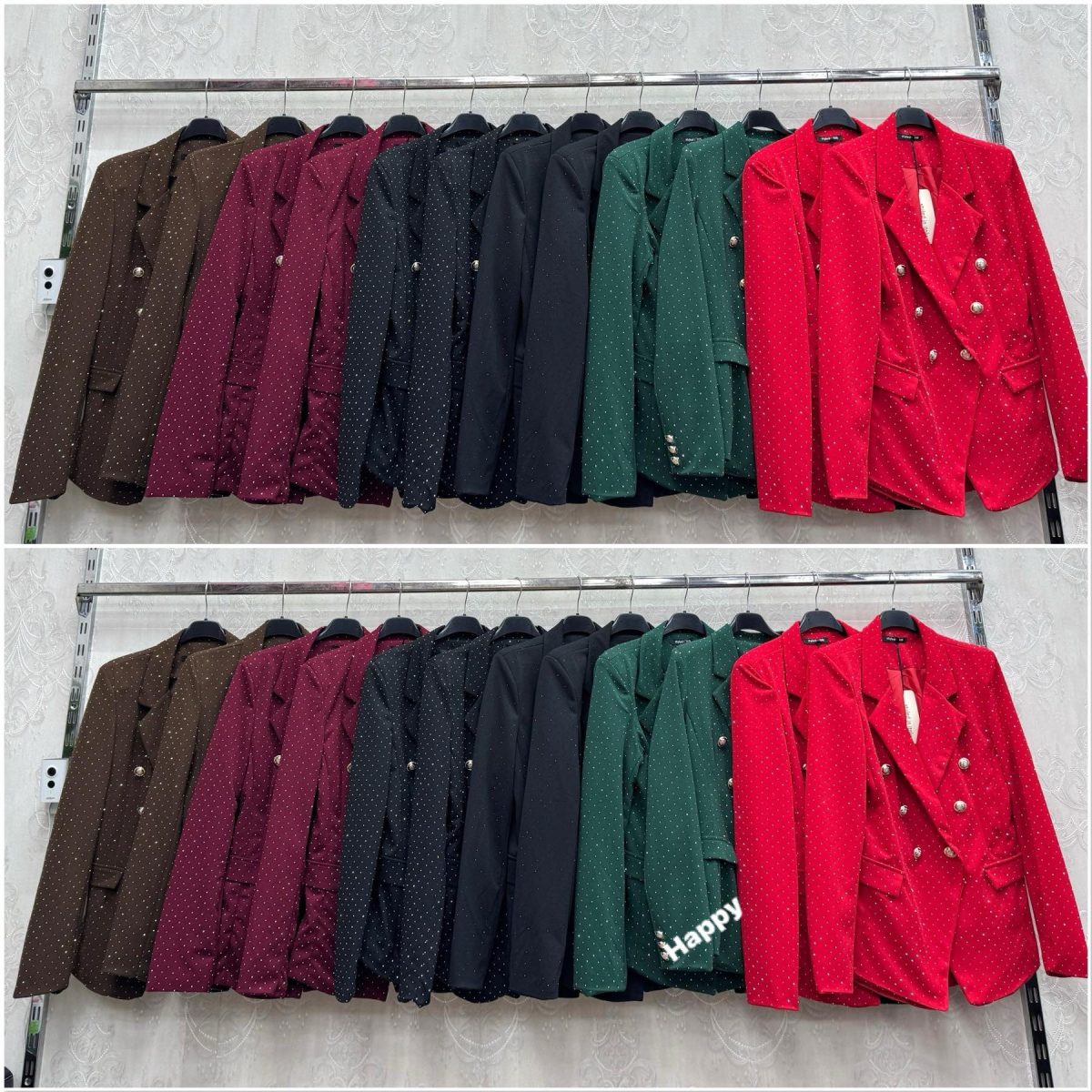 Marynarki Damskie wloskie_size uni_paczka 6szt_mix kolor 6941353