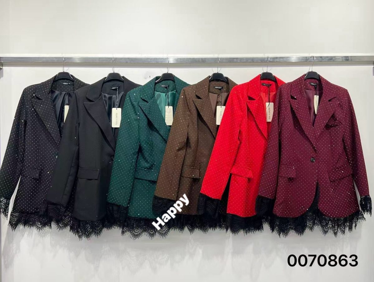 Marynarki Damskie wloskie_size uni_paczka 6szt_mix kolor 6941354