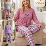 Piżamy Damskie _ size L-4XL _paczka 15szt_1kolor 2441125