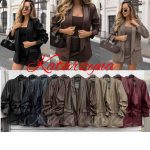 Marynarki skórzane Damskie wloskie_ size UNI _paczka 6szt_mix kolor 2441162