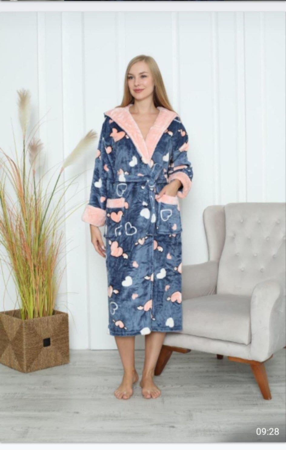 Szlafrok Damskie _ size 2-4XL _paczka 3szt_1kolor 2441165