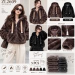 Kurtki Alpaka Damskie Tureckie _ size uni _paczka 5szt_mix kolor 9107484