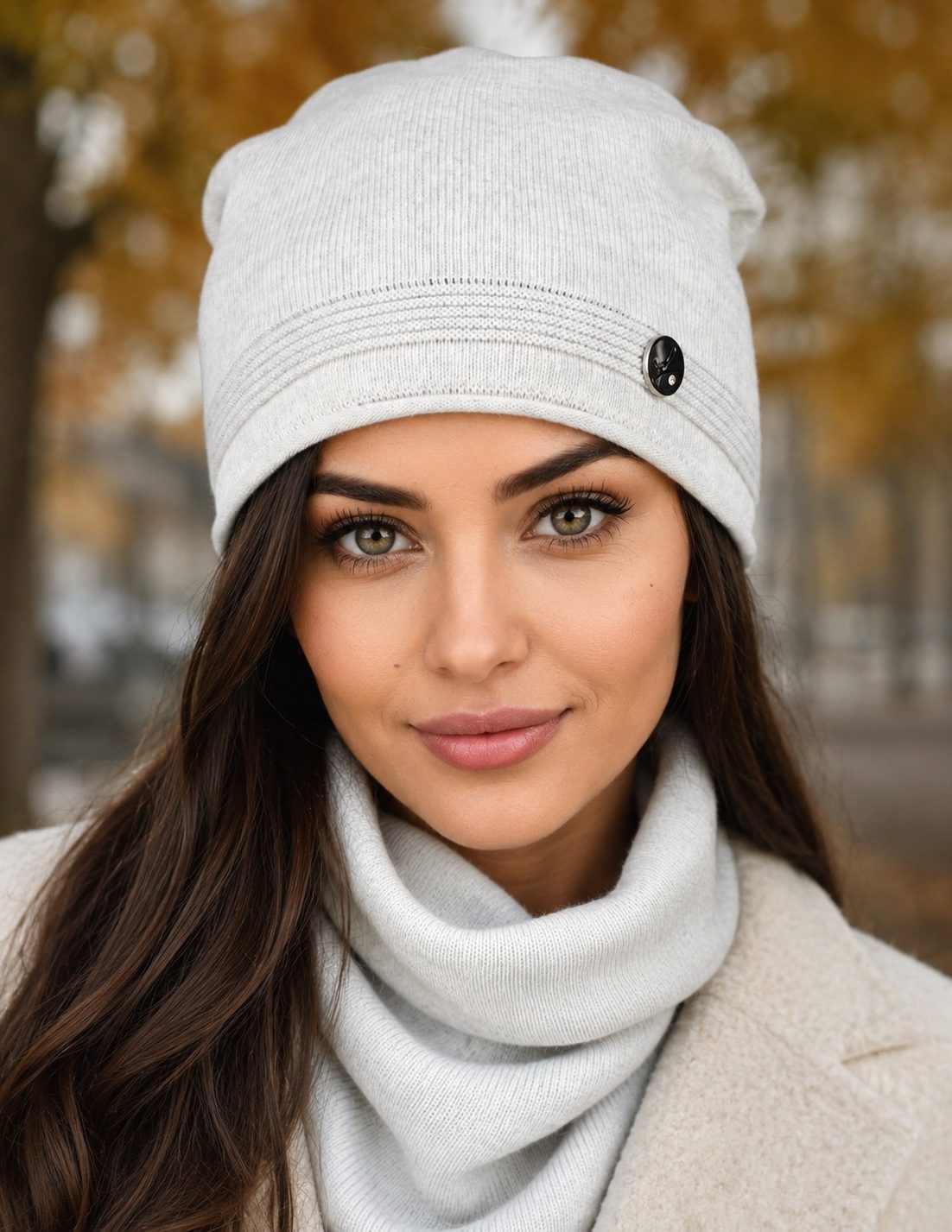 Komplety Czapki Damskie_ paczka 12 szt _MIX kolor 5538888